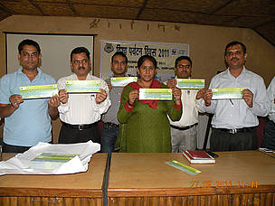 Sticker after the launch
© WWF-India
© WWF-India